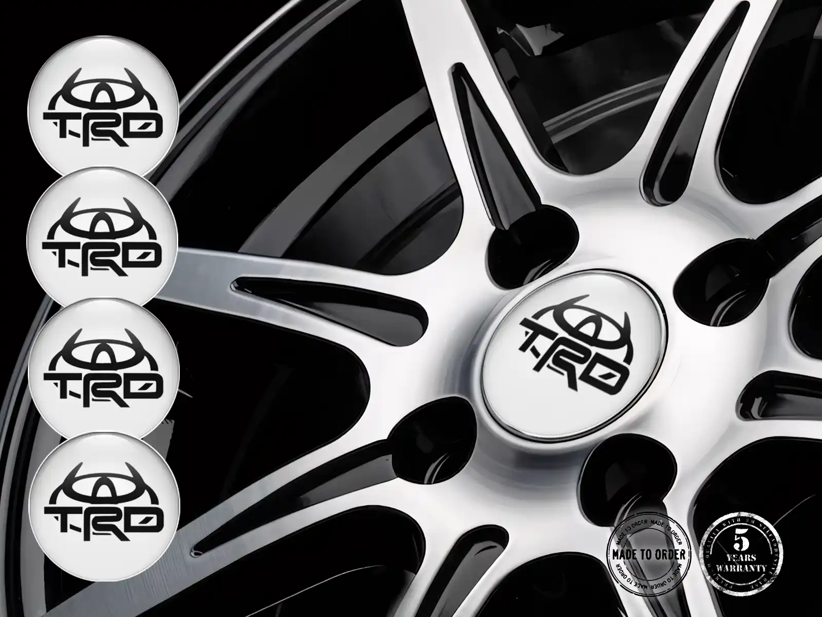 Toyota TRD Badges Roues Niche Pulsation Racing Quantique